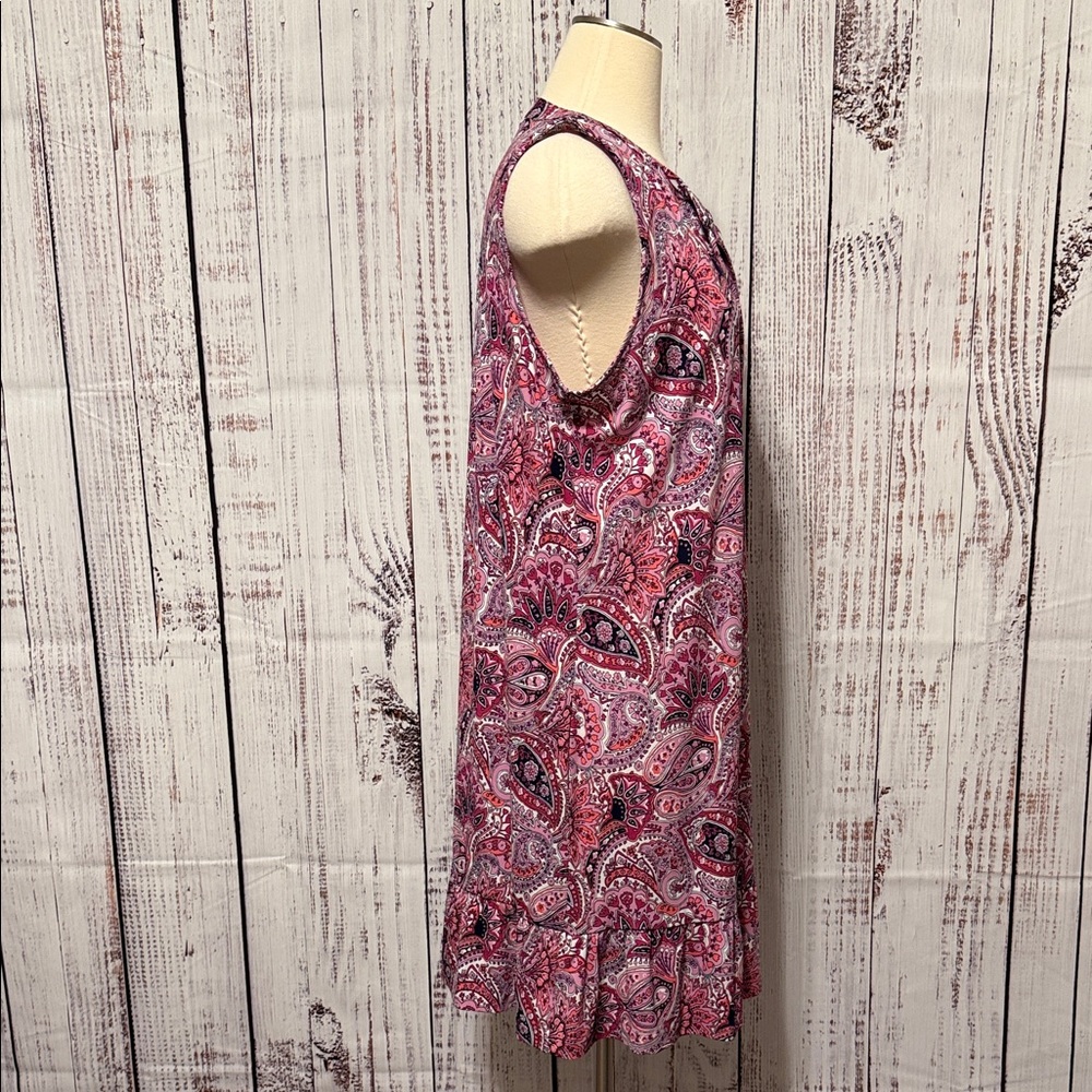 Michael Kors Pink Paisley Sleeveless Midi Dress - Picture 3 of 6